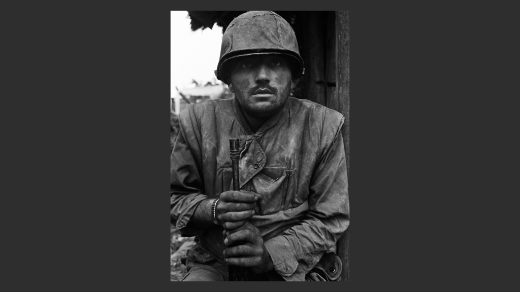 Don McCullin Shell-shocked U.S. marine, the Battle of Huế, Vietnam